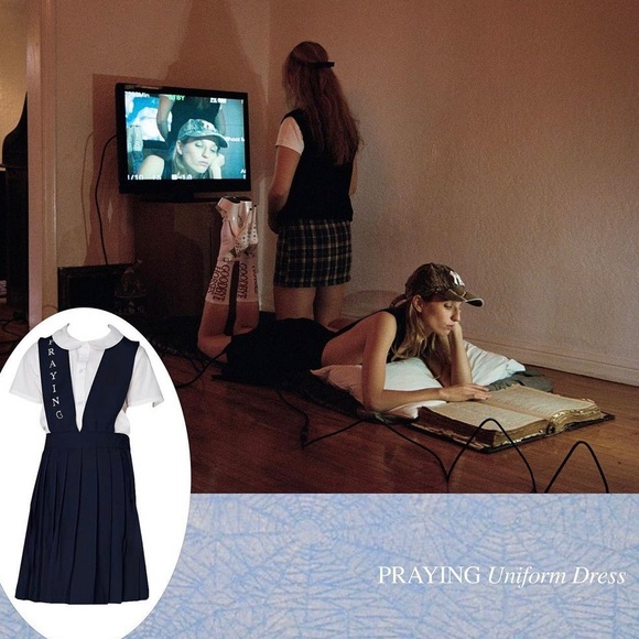 Prayingg Uniform Pinafore Dress - Picture 6 of 6